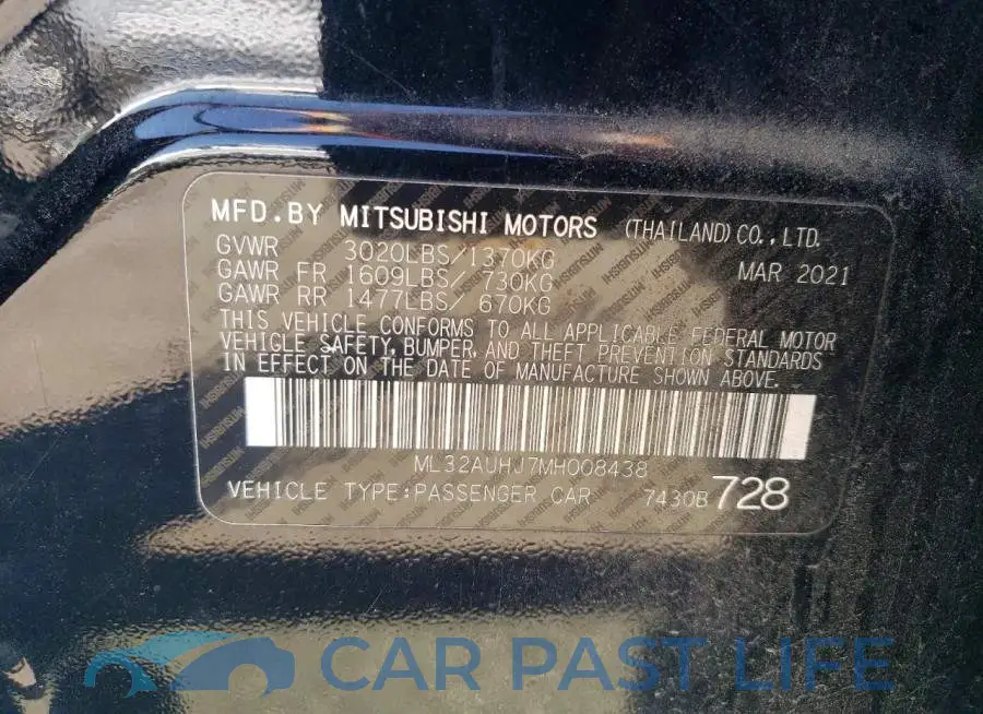 ML32AUHJ7MH008438# 12