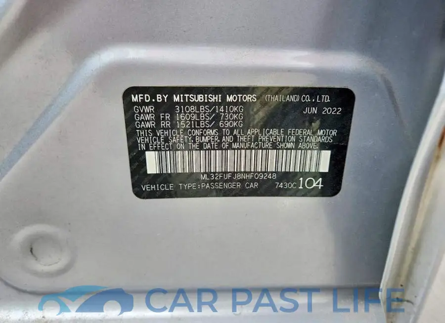 ML32FUFJ8NHF09248# 12