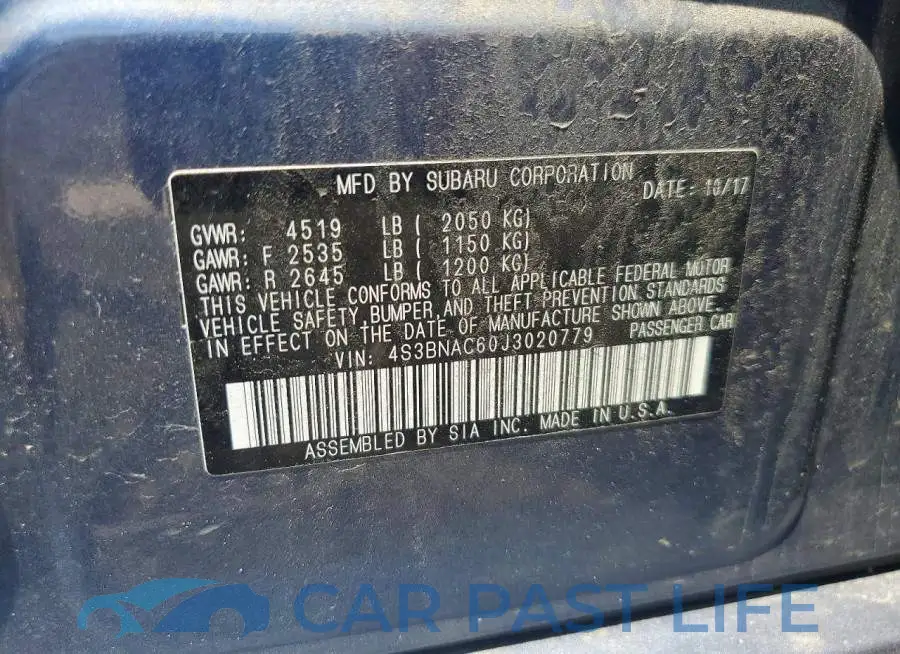 4S3BNAC60J3020779# 12