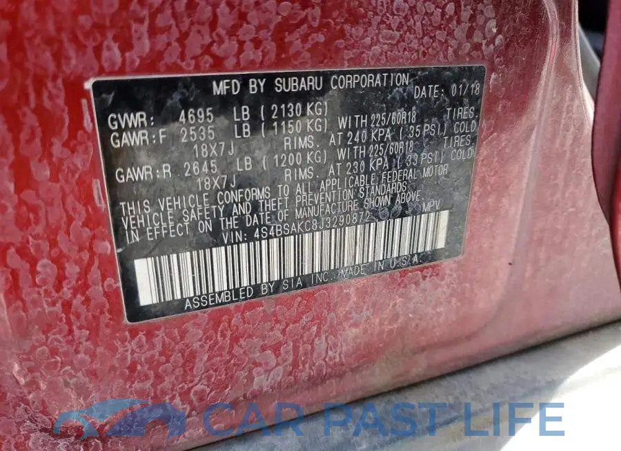 4S4BSAKC8J3290872# 13
