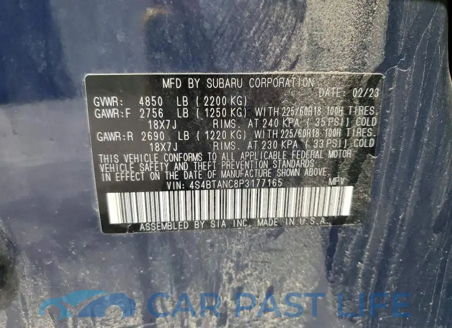 4S4BTANC8P3177165# 13