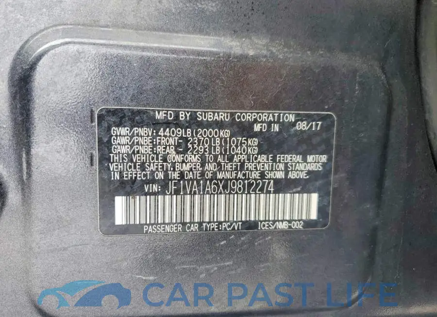 JF1VA1A6XJ9812274# 13