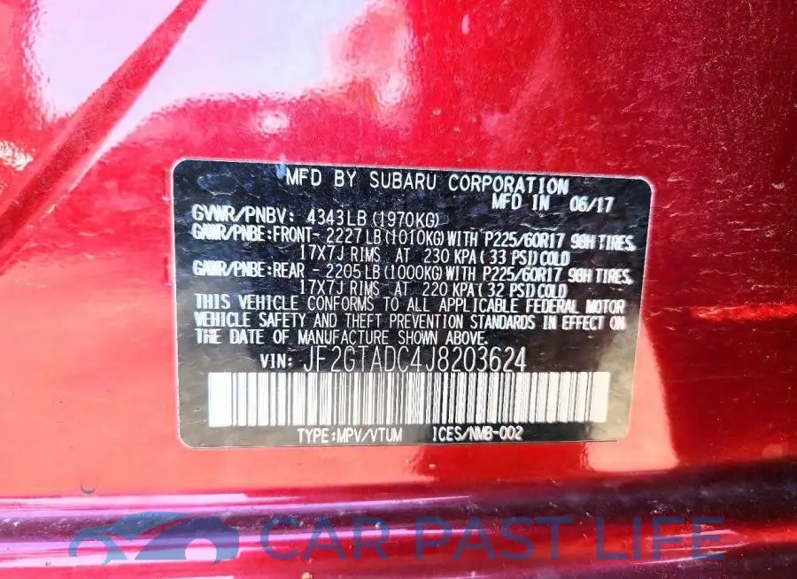 JF2GTADC4J8203624# 13