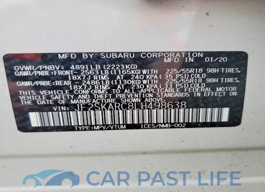 JF2SKARC8LH498638# 13