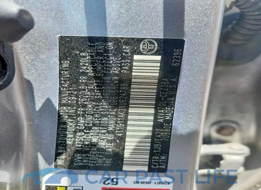 4T1G11AK3NU624789# 13