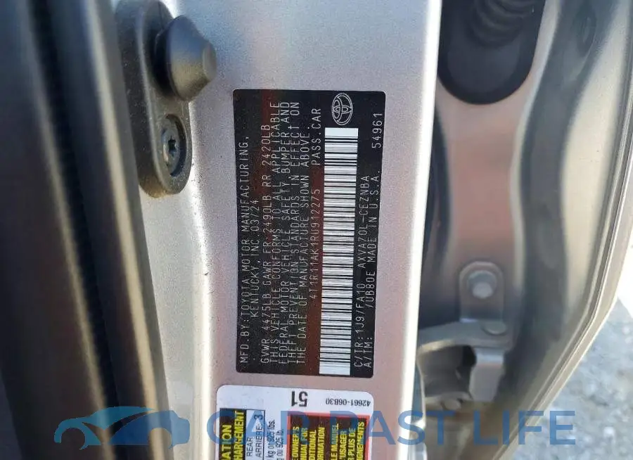 4T1R11AK1RU912275# 13