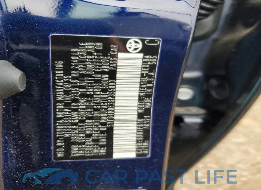 5YFB4MDE3SP355893# 12