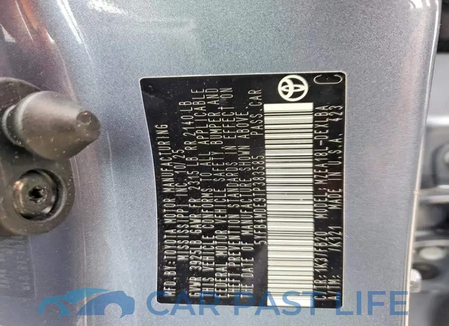 5YFB4MDE9TP383585# 12