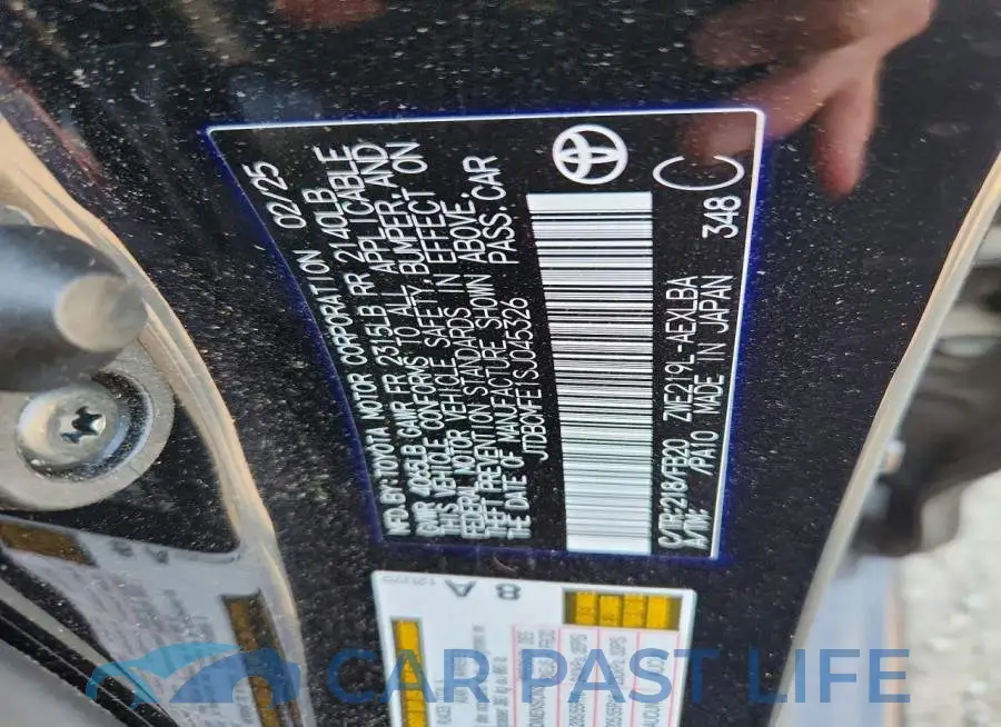JTDBCMFE1SJ045326# 12