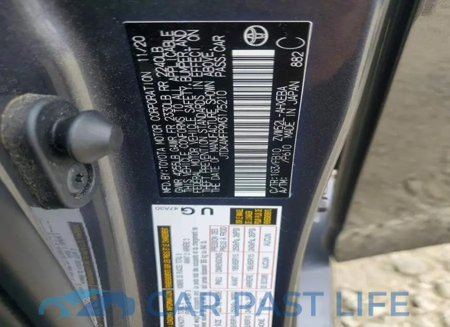 JTDKAMFP9M3175210# 13