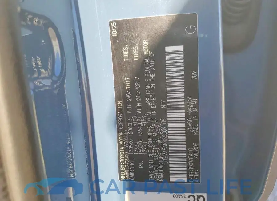 JTEVA5AR4S5009105# 13