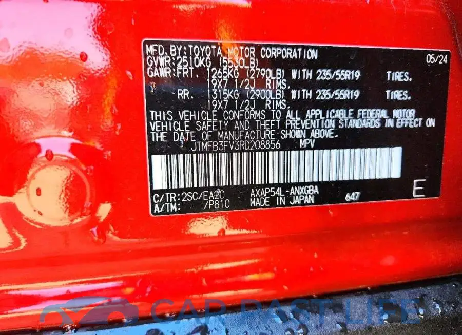JTMFB3FV3RD208856# 13