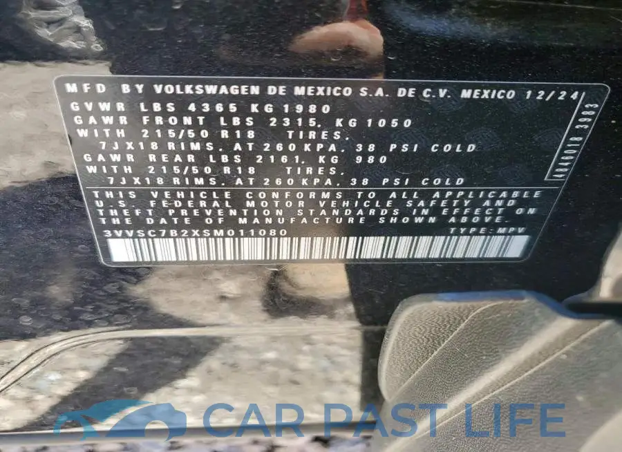 3VVSC7B2XSM011080# 13