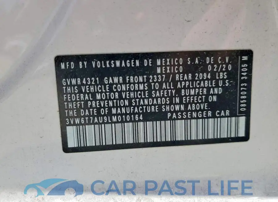 3VW6T7AU9LM010164# 13