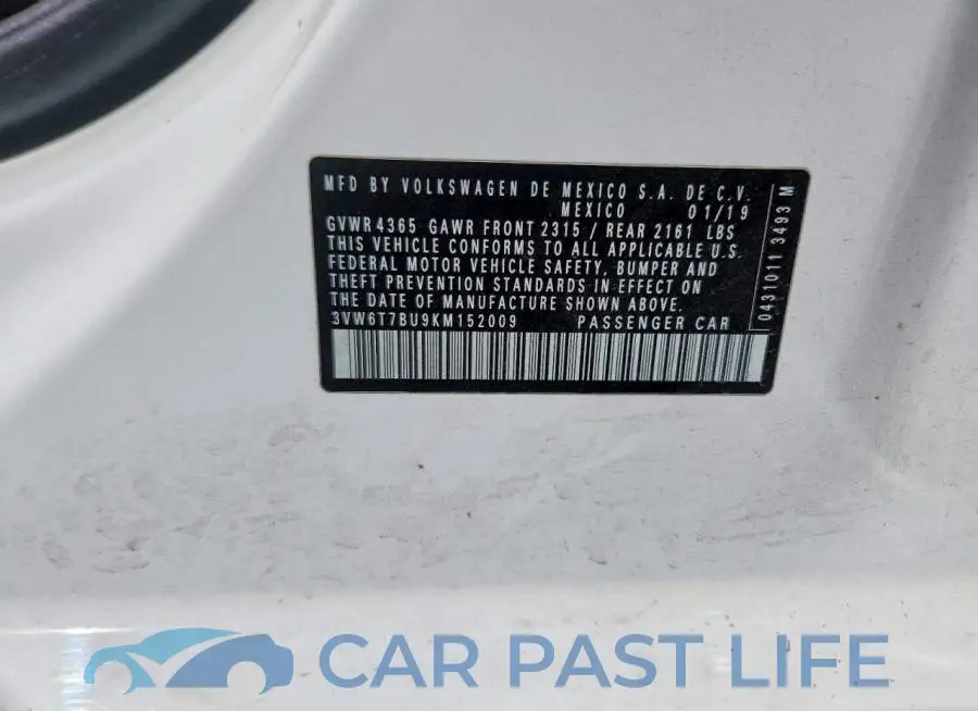 3VW6T7BU9KM152009# 13