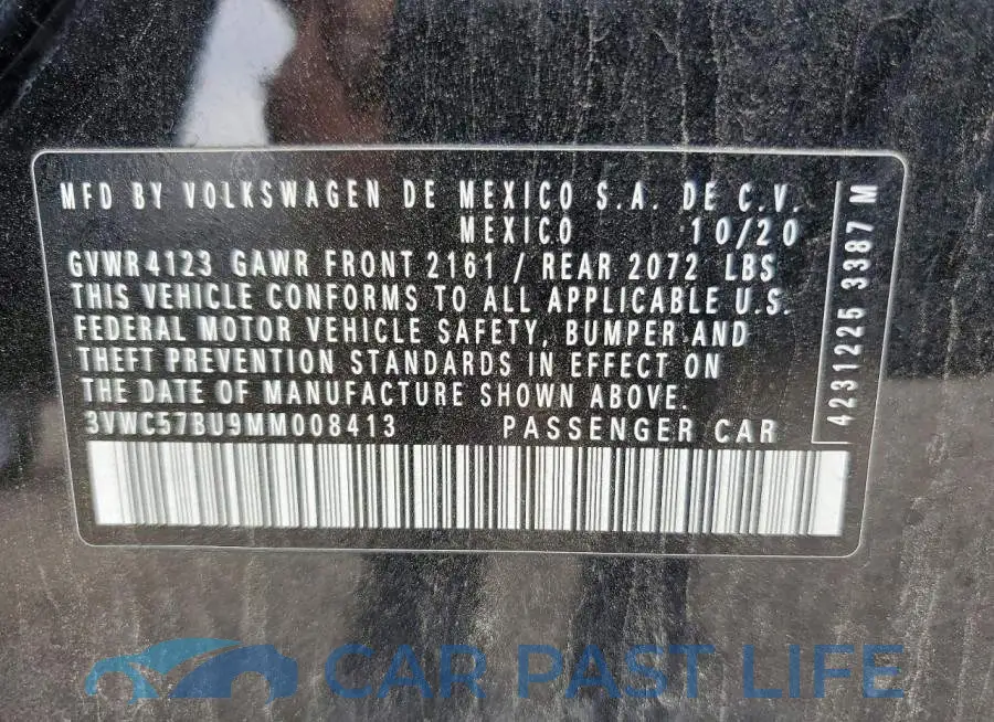 3VWC57BU9MM008413# 12