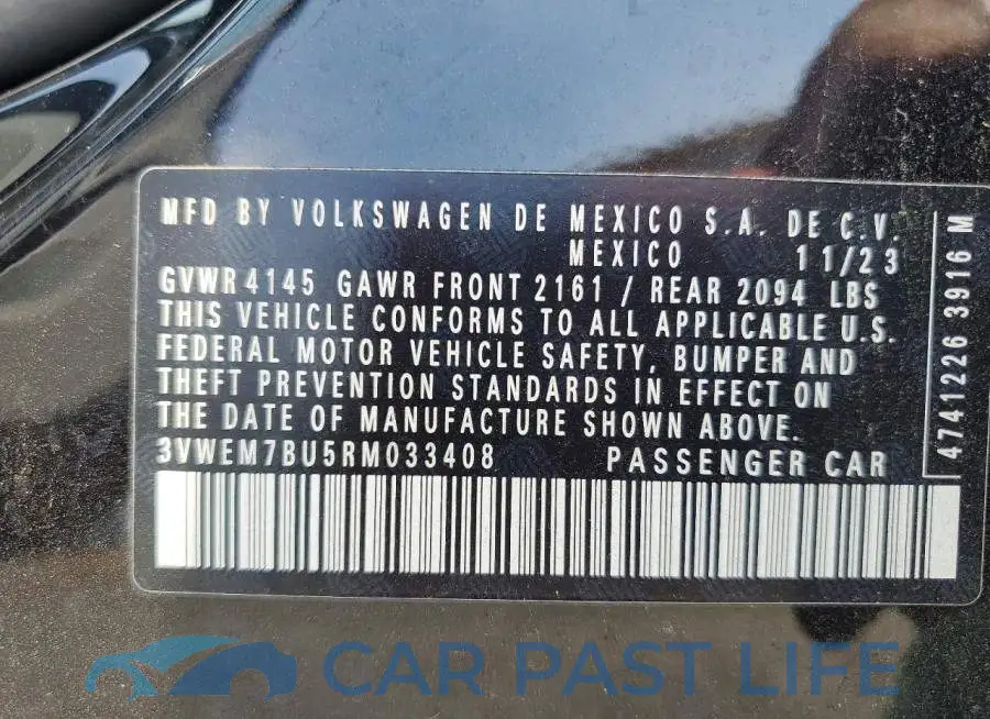 3VWEM7BU5RM033408# 13