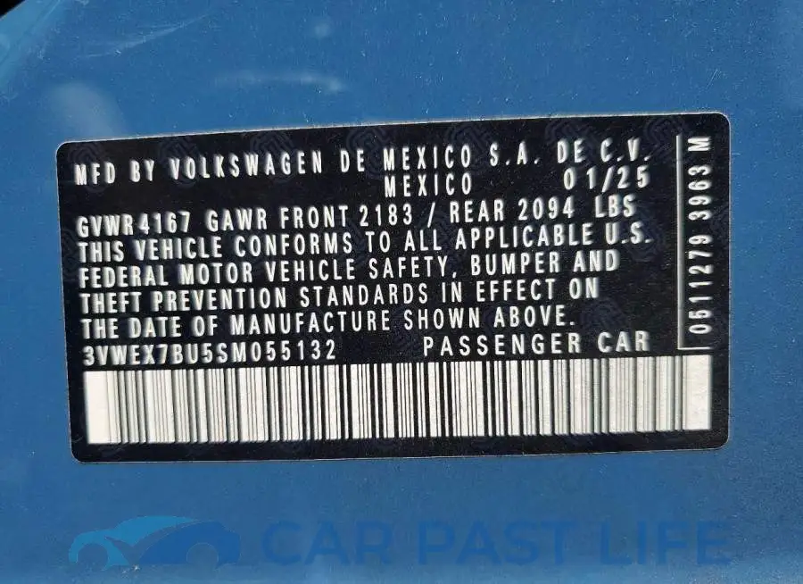 3VWEX7BU5SM055132# 12