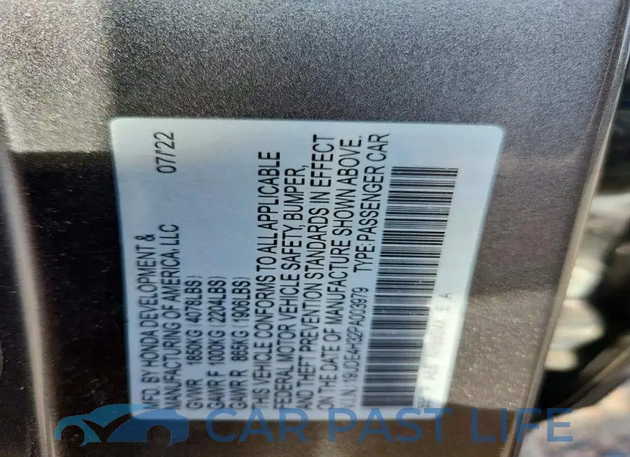 19UDE4H32PA003979# 13