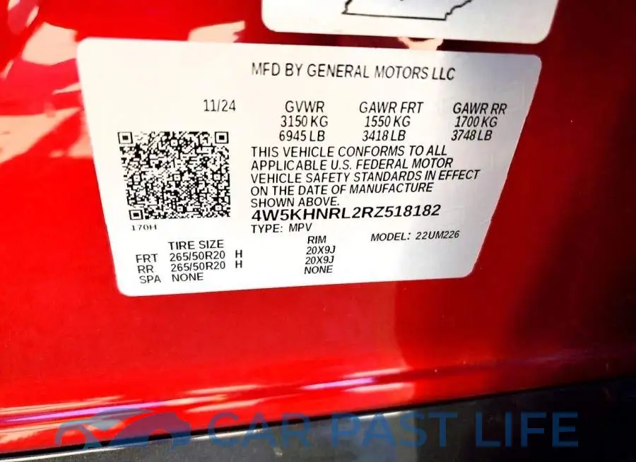 4W5KHNRL2RZ518182# 12