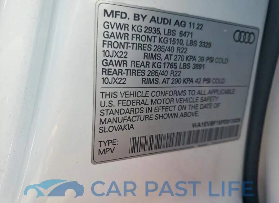 WA1EVBF15PD013326# 14