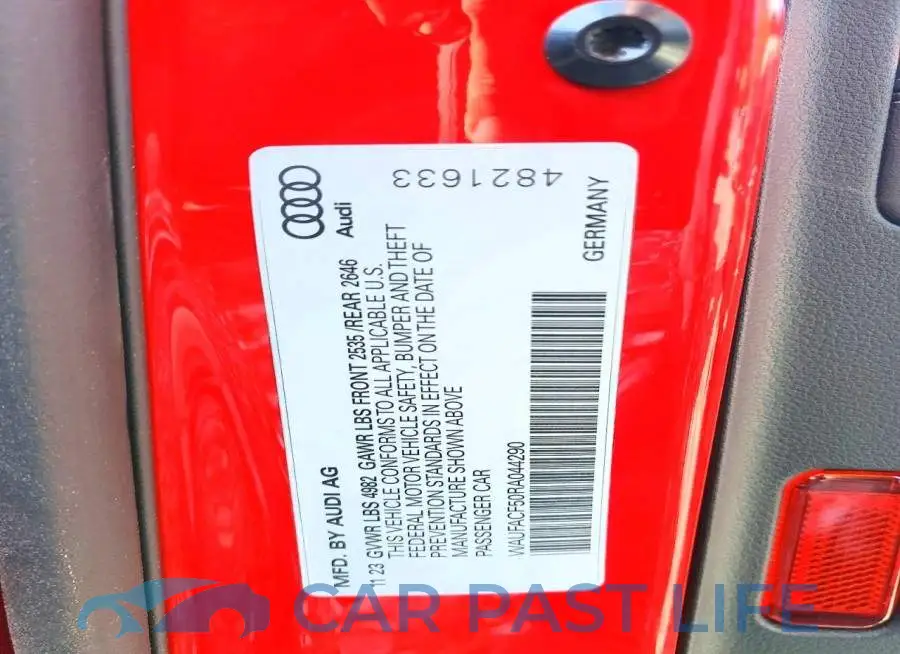 WAUFACF50RA044290# 12