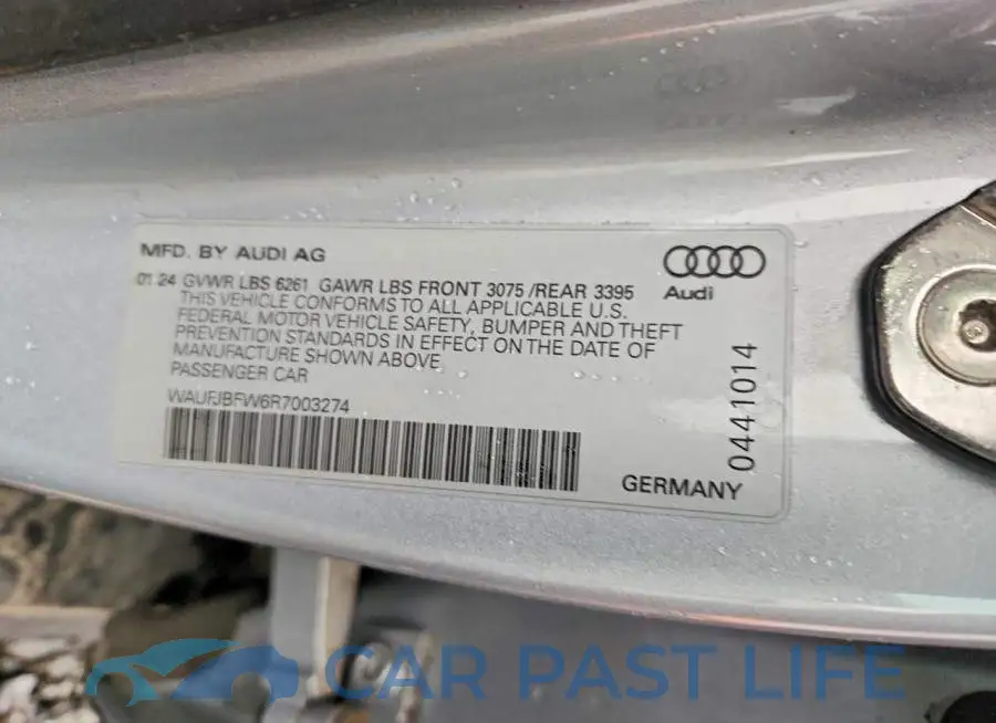 WAUFJBFW6R7003274# 13