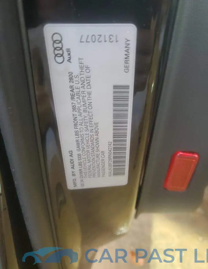 WAUK3BF28RN042742# 13