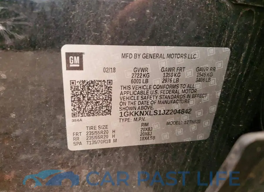 1GKKNXLS1JZ204842# 14