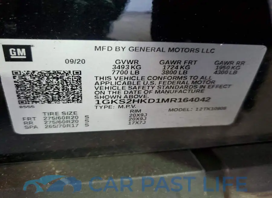 1GKS2HKD1MR164042# 13