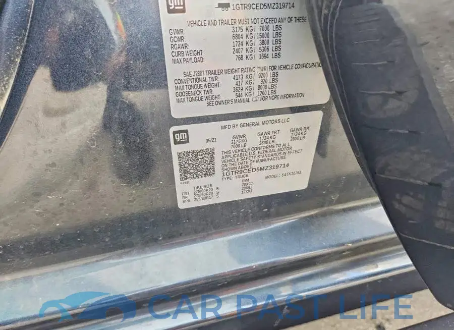1GTR9CED5MZ319714# 12