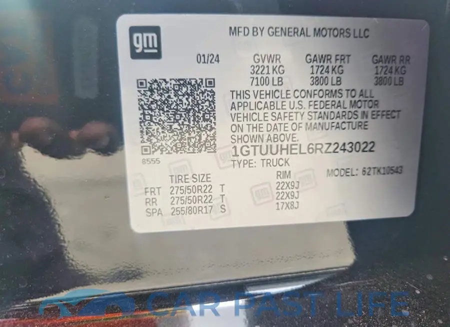 1GTUUHEL6RZ243022# 12