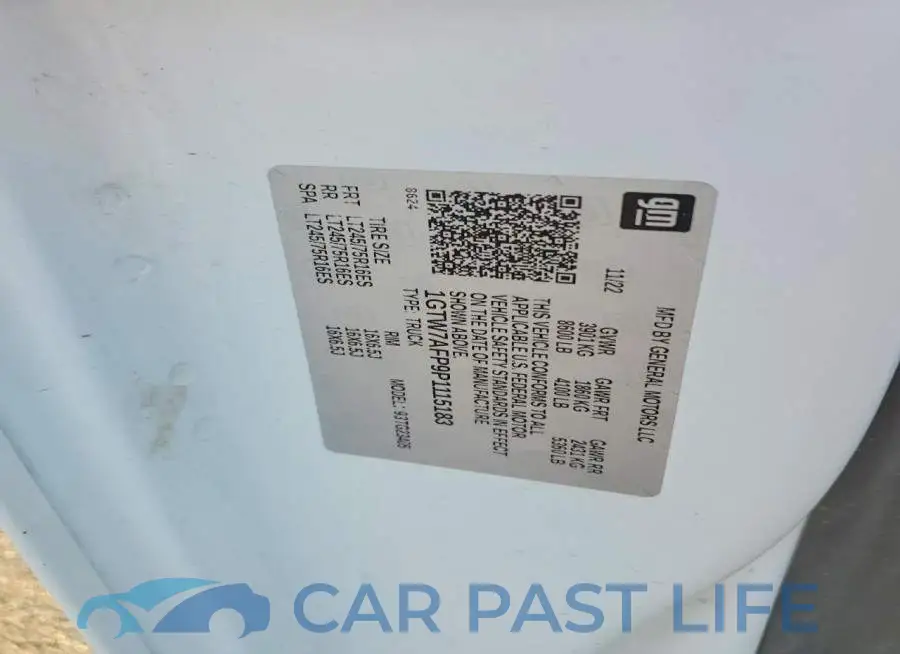 1GTW7AFP9P1115183# 12