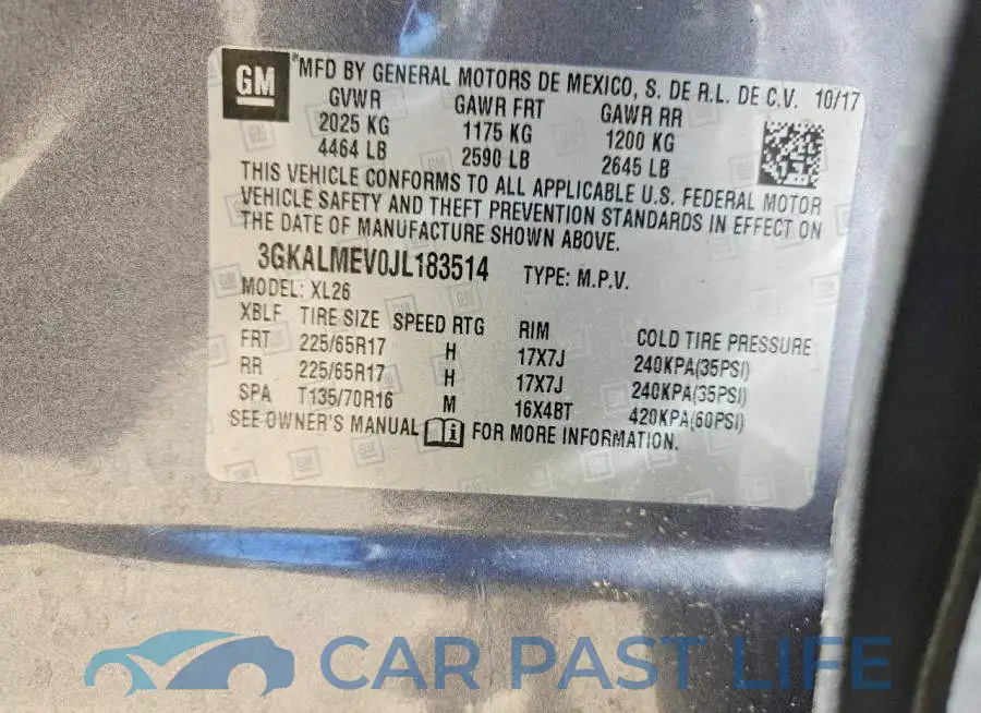 3GKALMEV0JL183514# 13