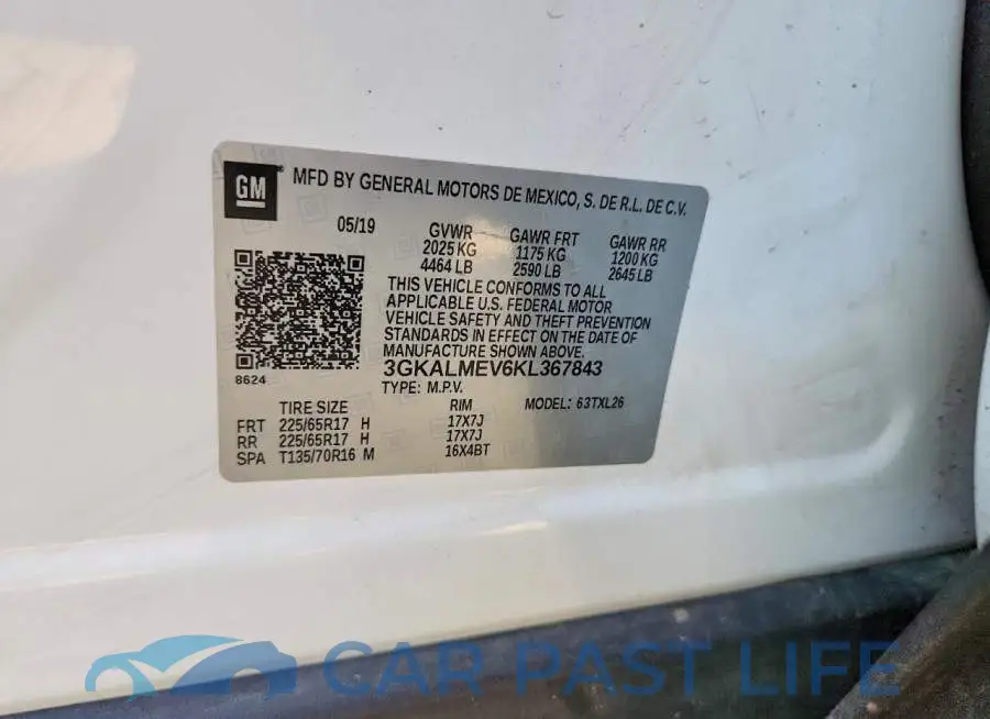3GKALMEV6KL367843# 12