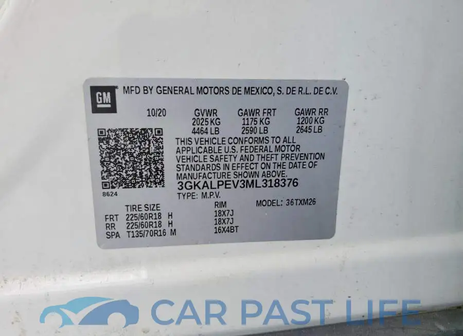 3GKALPEV3ML318376# 13