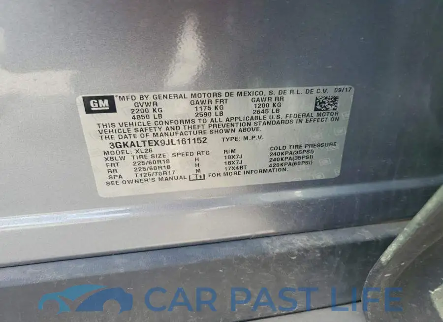 3GKALTEX9JL161152# 12