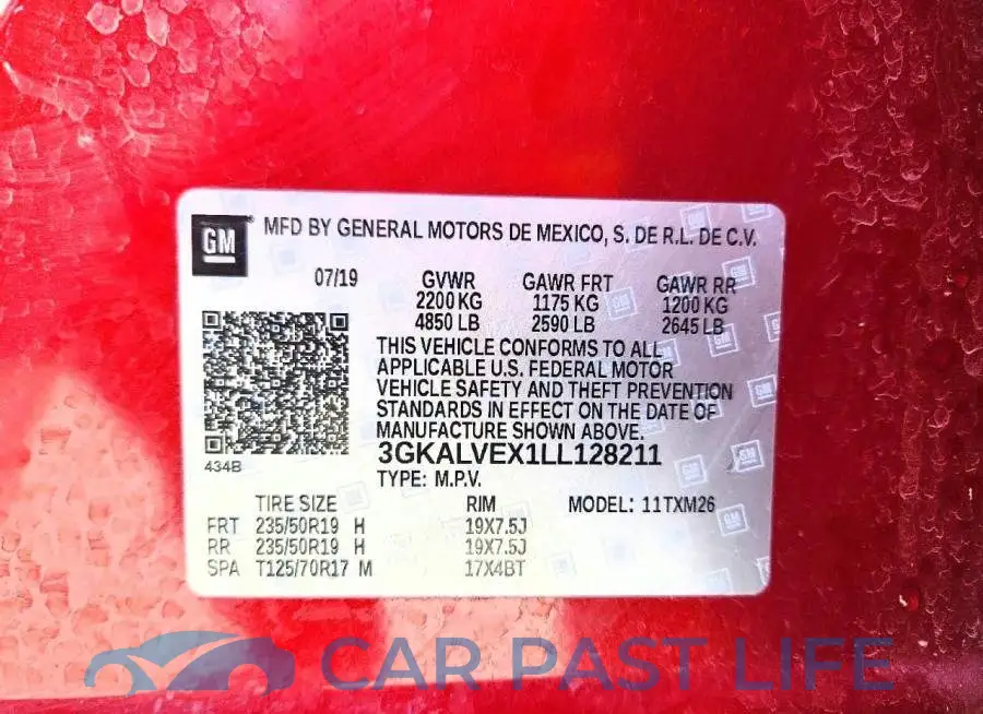 3GKALVEX1LL128211# 13