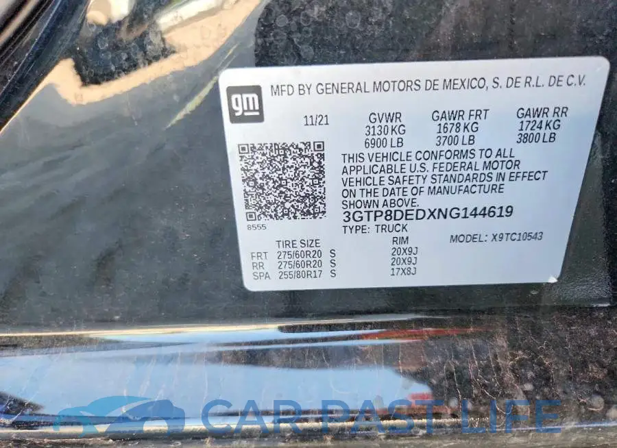 3GTP8DEDXNG144619# 12