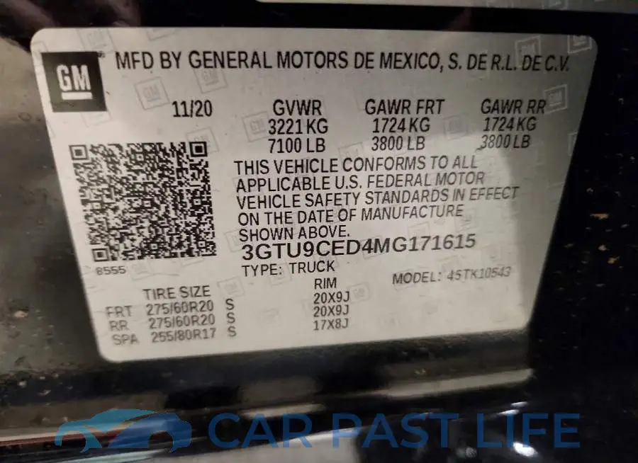 3GTU9CED4MG171615# 12