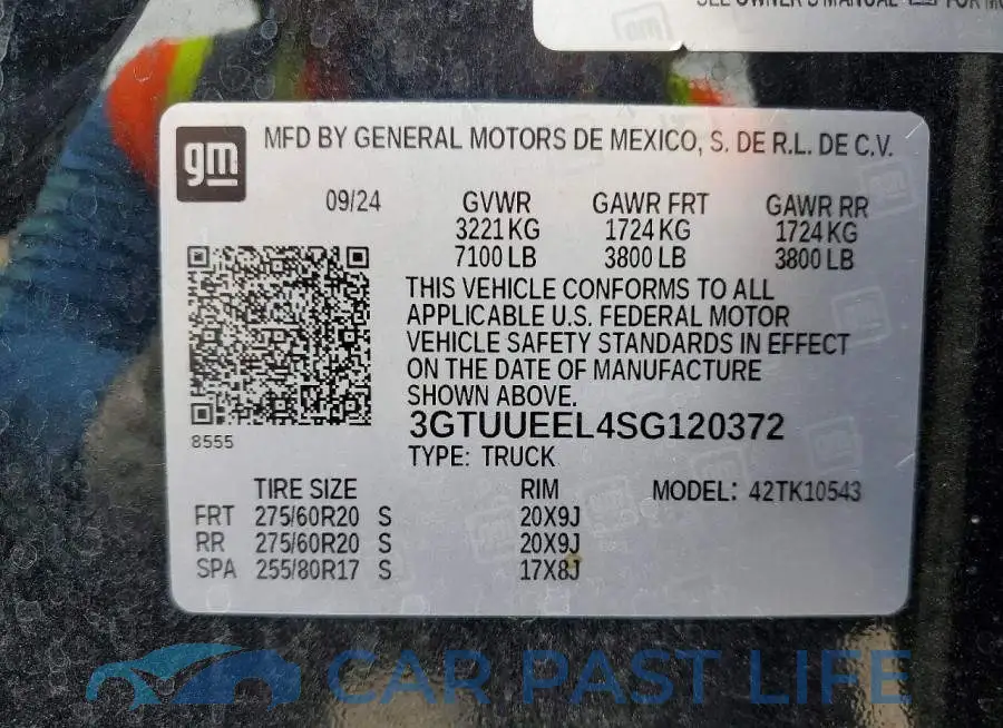 3GTUUEEL4SG120372# 14