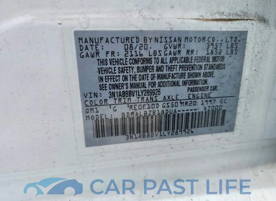 3N1AB8BV1LY289926# 12
