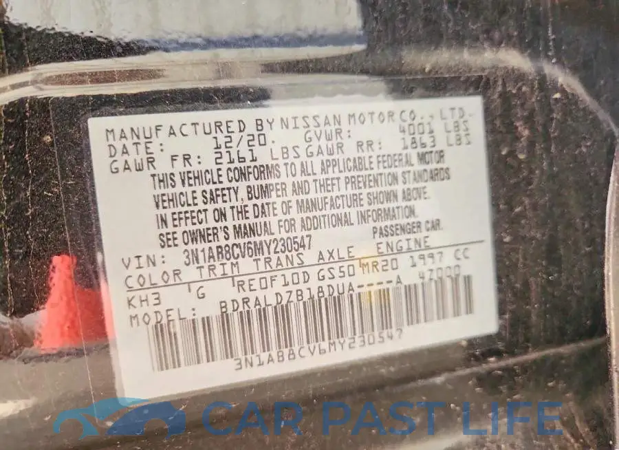 3N1AB8CV6MY230547# 12