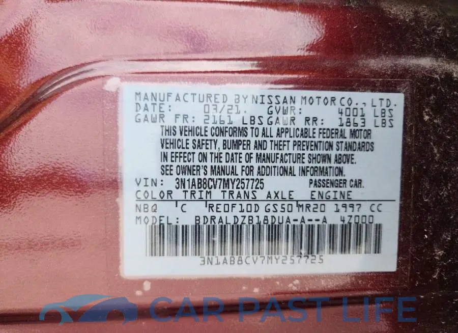 3N1AB8CV7MY257725# 12