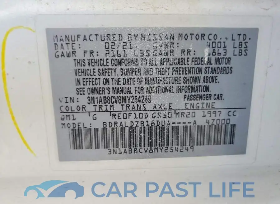 3N1AB8CV8MY254249# 12