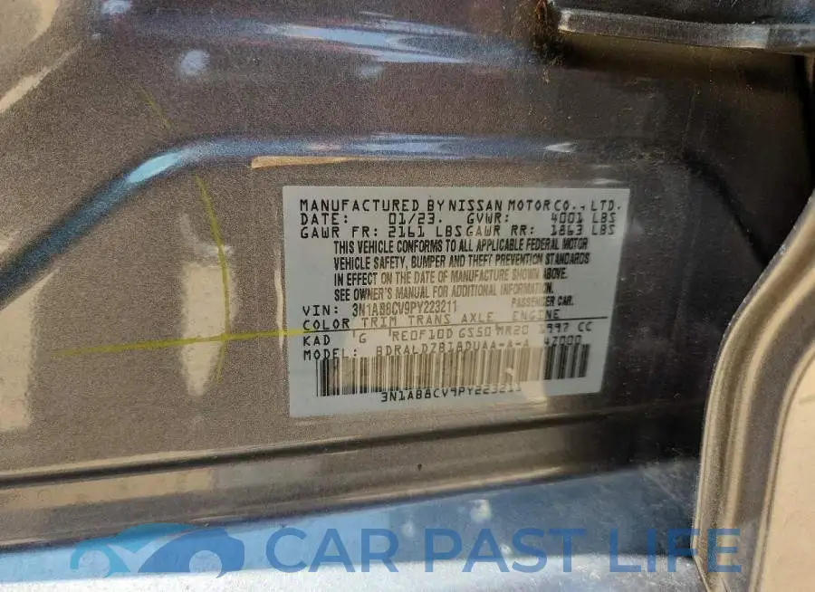3N1AB8CV9PY223211# 13