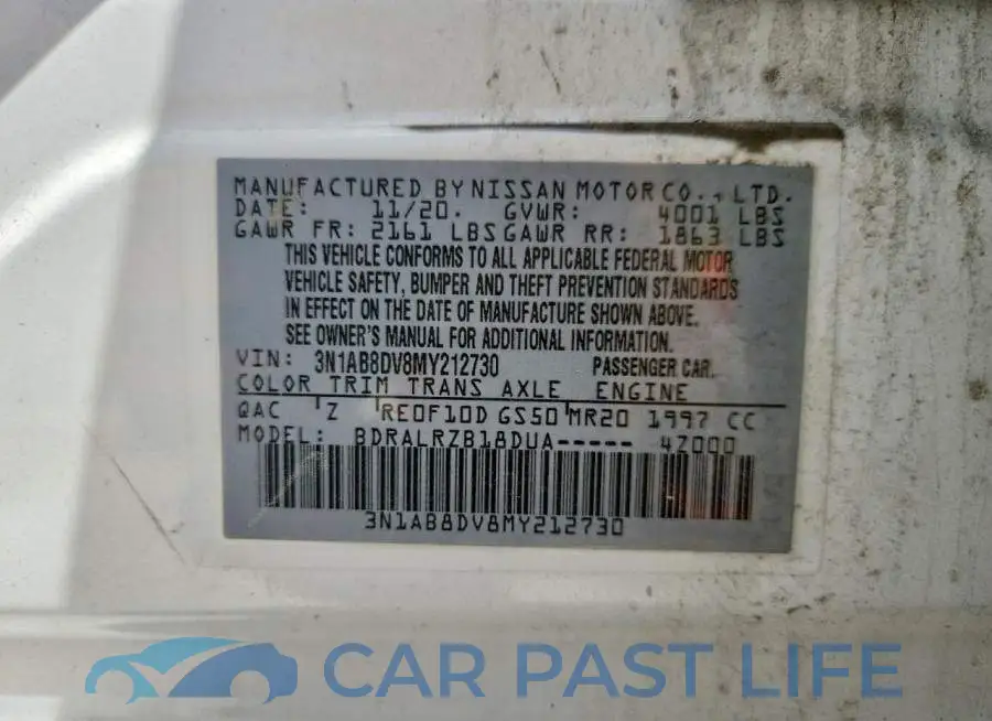 3N1AB8DV8MY212730# 13