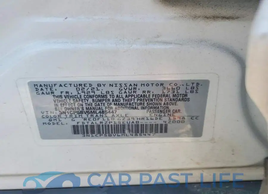 3N1CP5BV6ML485447# 13