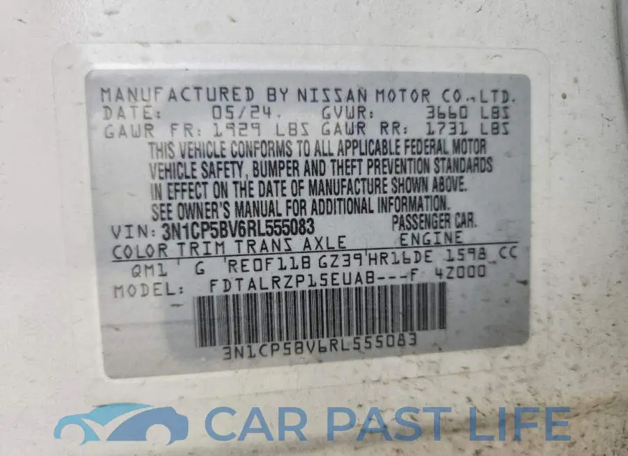 3N1CP5BV6RL555083# 14