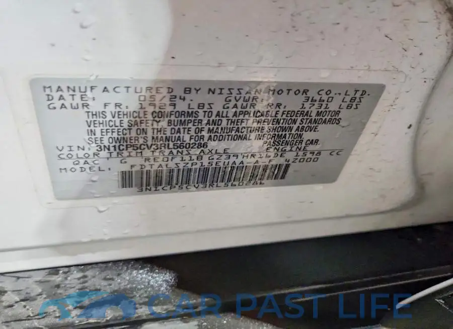 3N1CP5CV3RL560286# 13